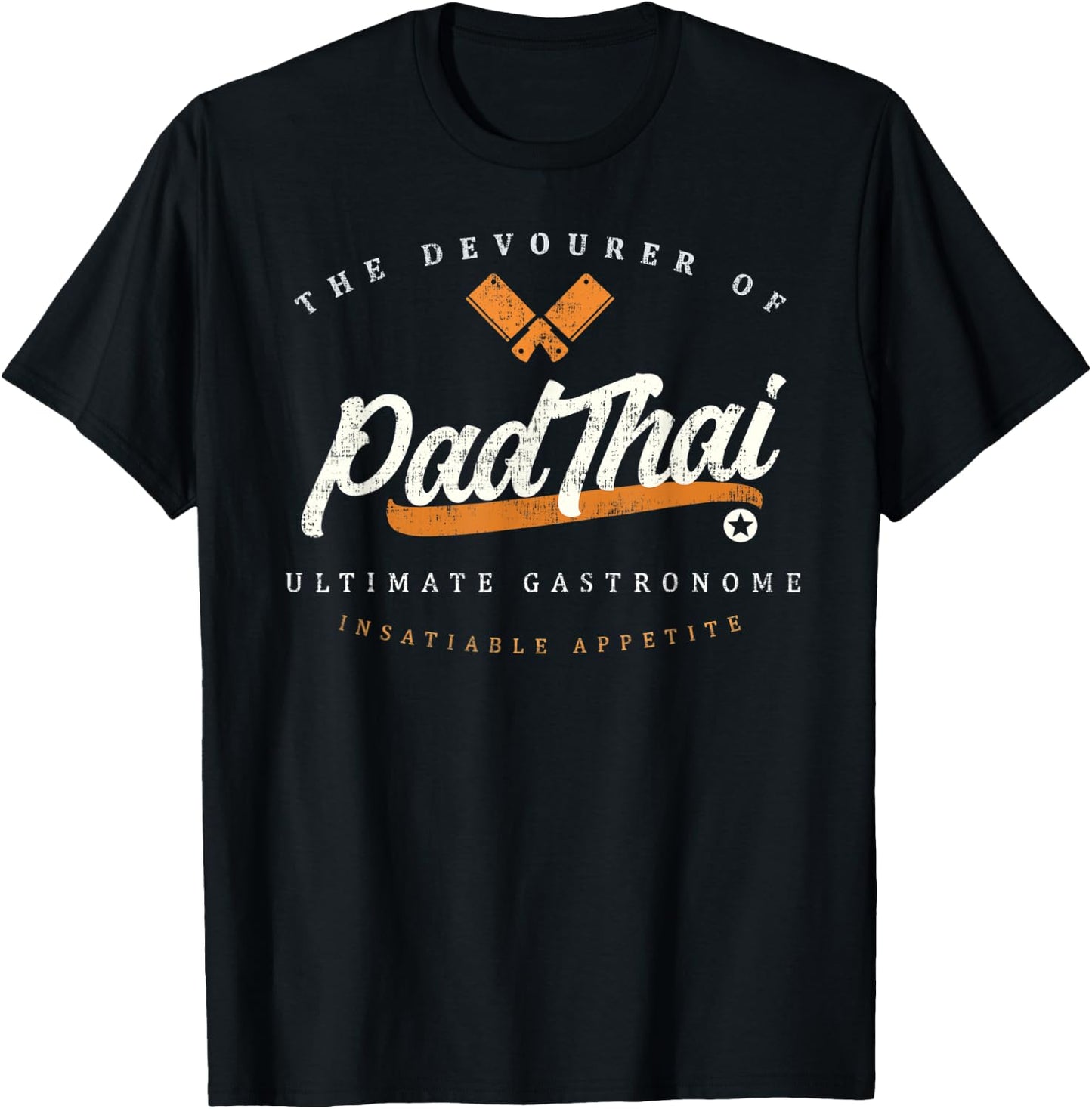 Pad Thai - Thai Food Funny Retro T-Shirt - T-Shirt | Black