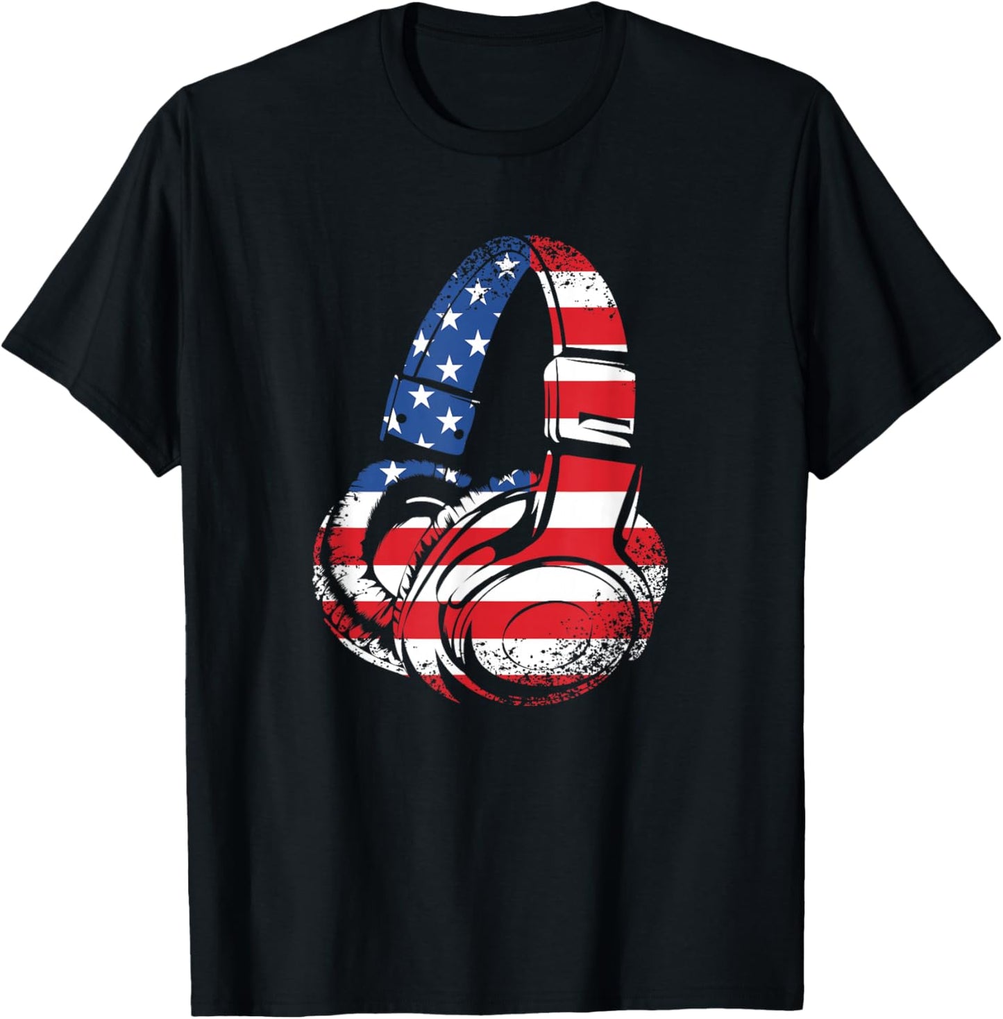 Funny 4th Of July American Flag Gaming Patriotic Boys Kids T-Shirt - T-Shirt | Black
