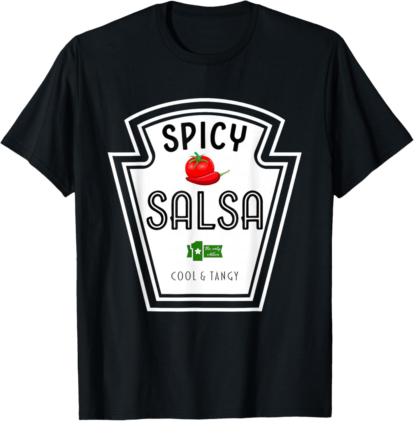 Spicy Salsa DIY Halloween Costume Group Condiments T-Shirt - T-Shirt | Black