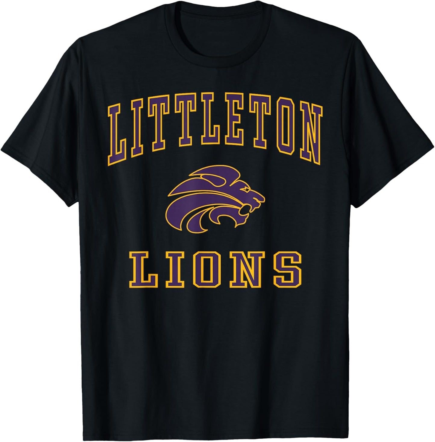 Littleton High School Lions C1 T-Shirt - T-Shirt | Black