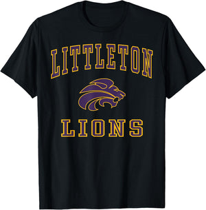Littleton High School Lions C1 T-Shirt - T-Shirt | Black
