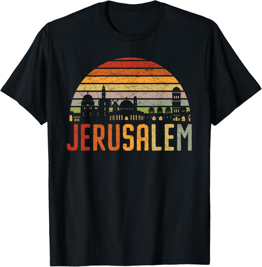 Jerusalem Jewish Country Israelite Israel T-Shirt - T-Shirt | Black