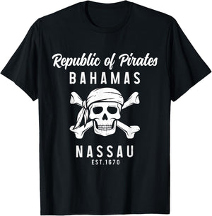 Nassau Bahamas Est. 1670 T-Shirt - T-Shirt | Black