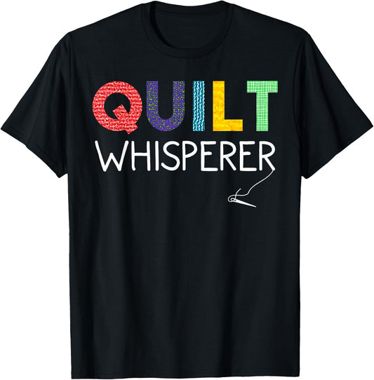 Funny Quilting Art Mom Quilt Sewing Lovers Quilter T-Shirt - T-Shirt | Black