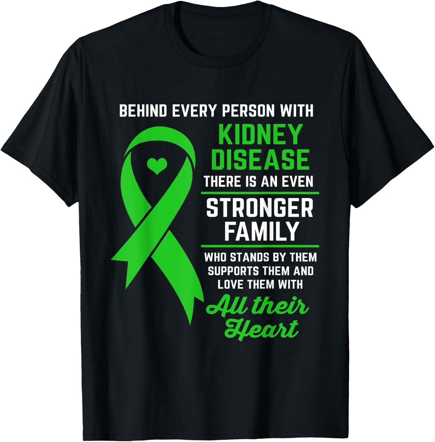 Kidney Disease Awareness Kidney Disease Support T-Shirt - T-Shirt | Black