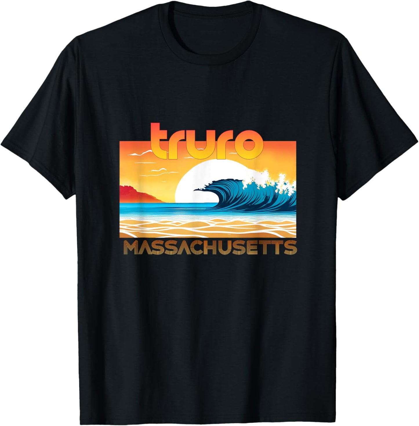 Truro Retro Vintage Souvenir Apparel - Truro T-Shirt - T-Shirt | Black