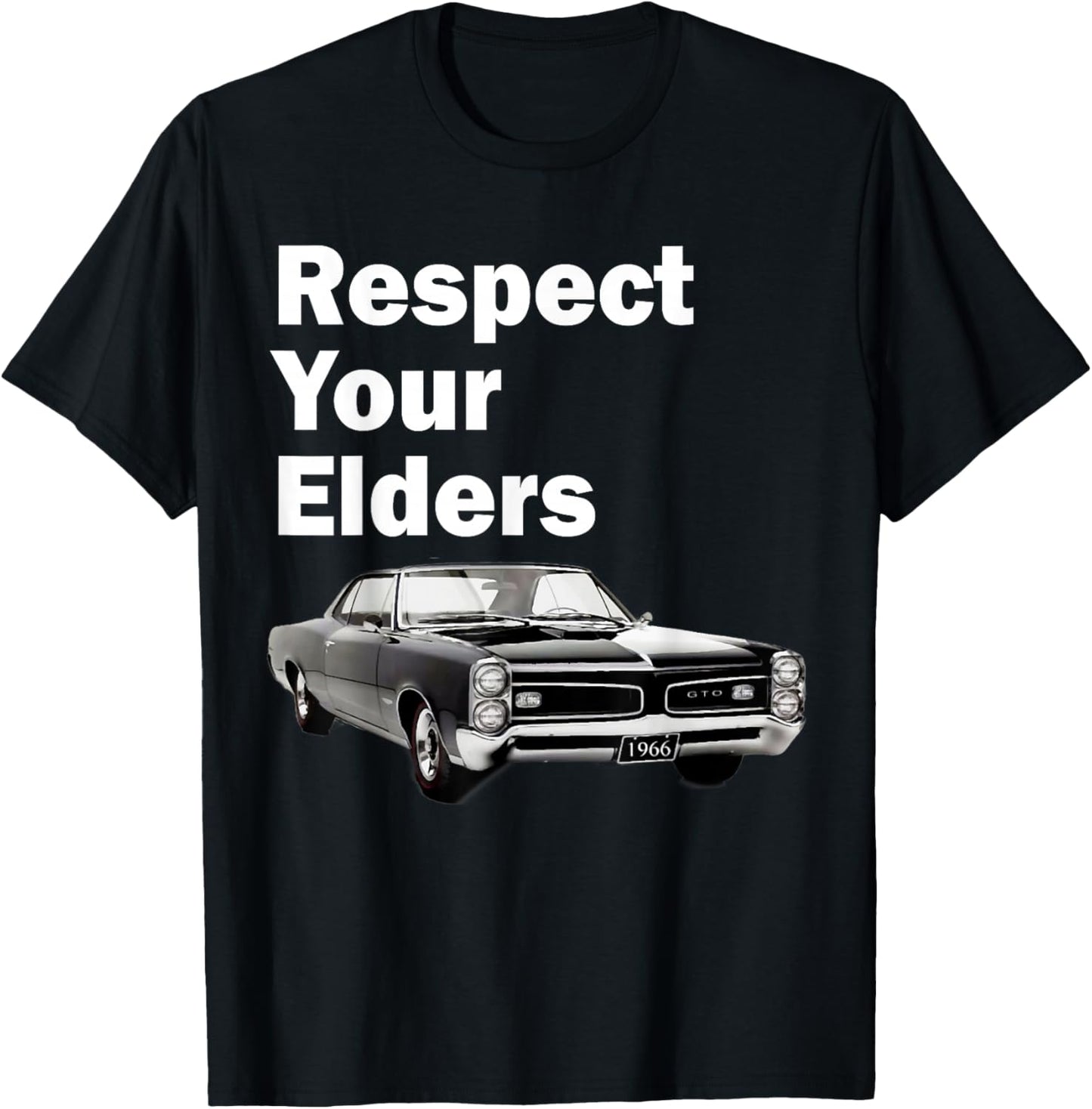 1966 66 GTO Classic Car Old School Muscle Car T-Shirt - T-Shirt | Black