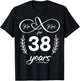 Mr. and Mrs. For 38 Years 38th Anniversary Wife and Husband T-Shirt - T-Shirt | Black