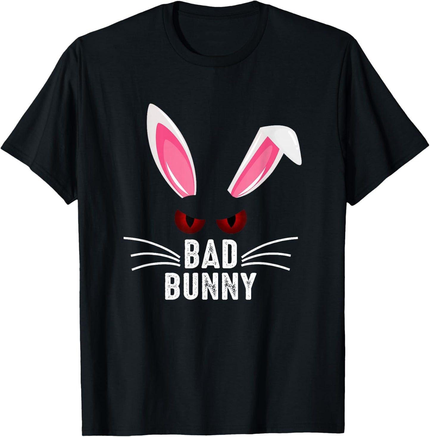 Bad Bunny Scary Rabbit Cool Animal Lover T-Shirt - T-Shirt | Black