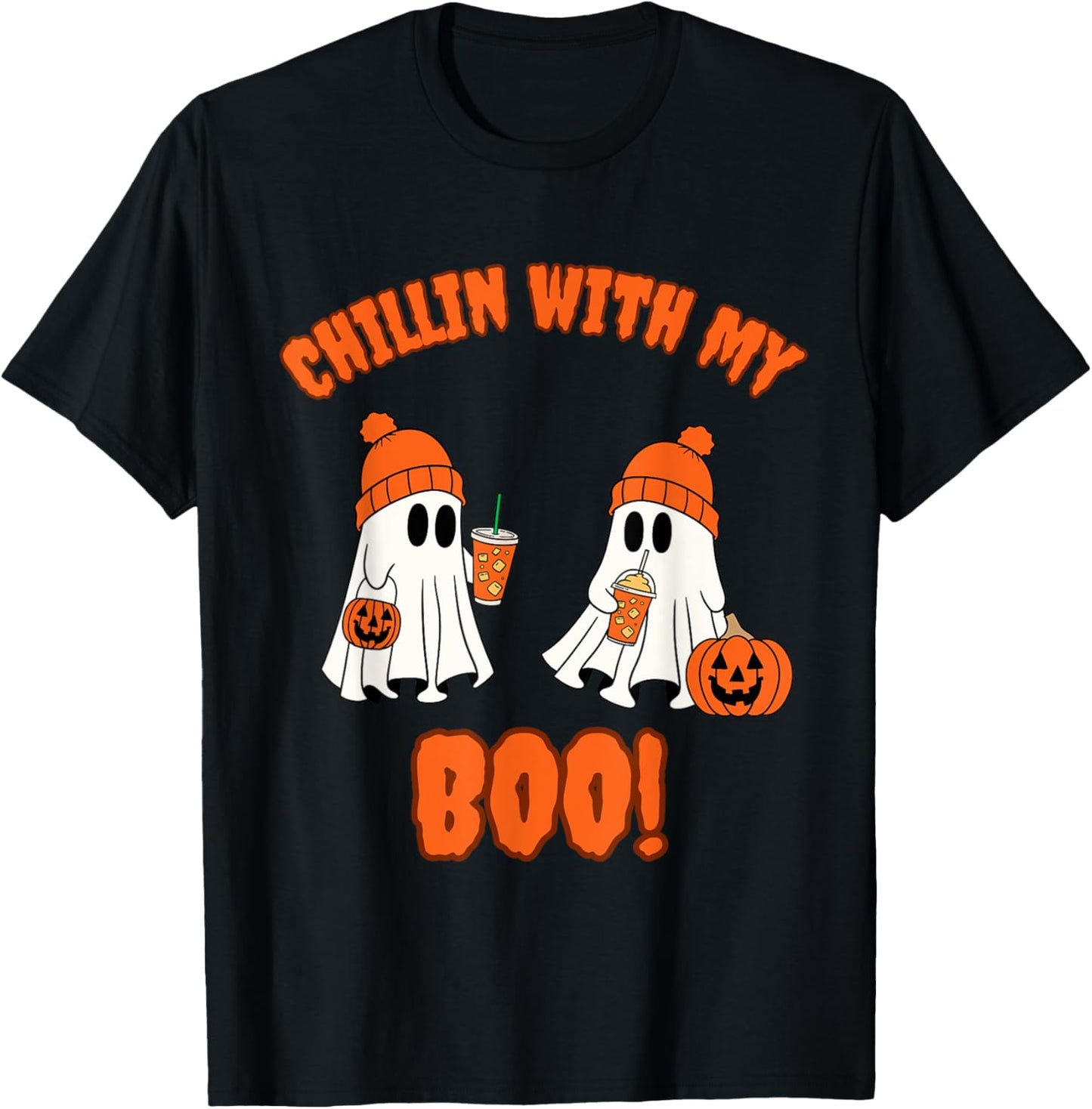 Chillin With My Boo T-Shirt - T-Shirt | Black