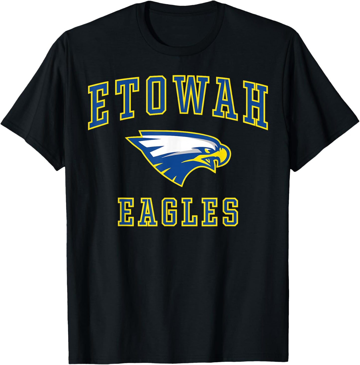 Etowah High School Eagles C1 T-Shirt - T-Shirt | Black