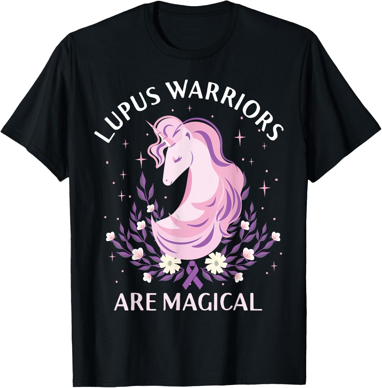 Lupus Awareness Month Lupus Warriors Are Magical Autoimmune T-Shirt - T-Shirt | Black