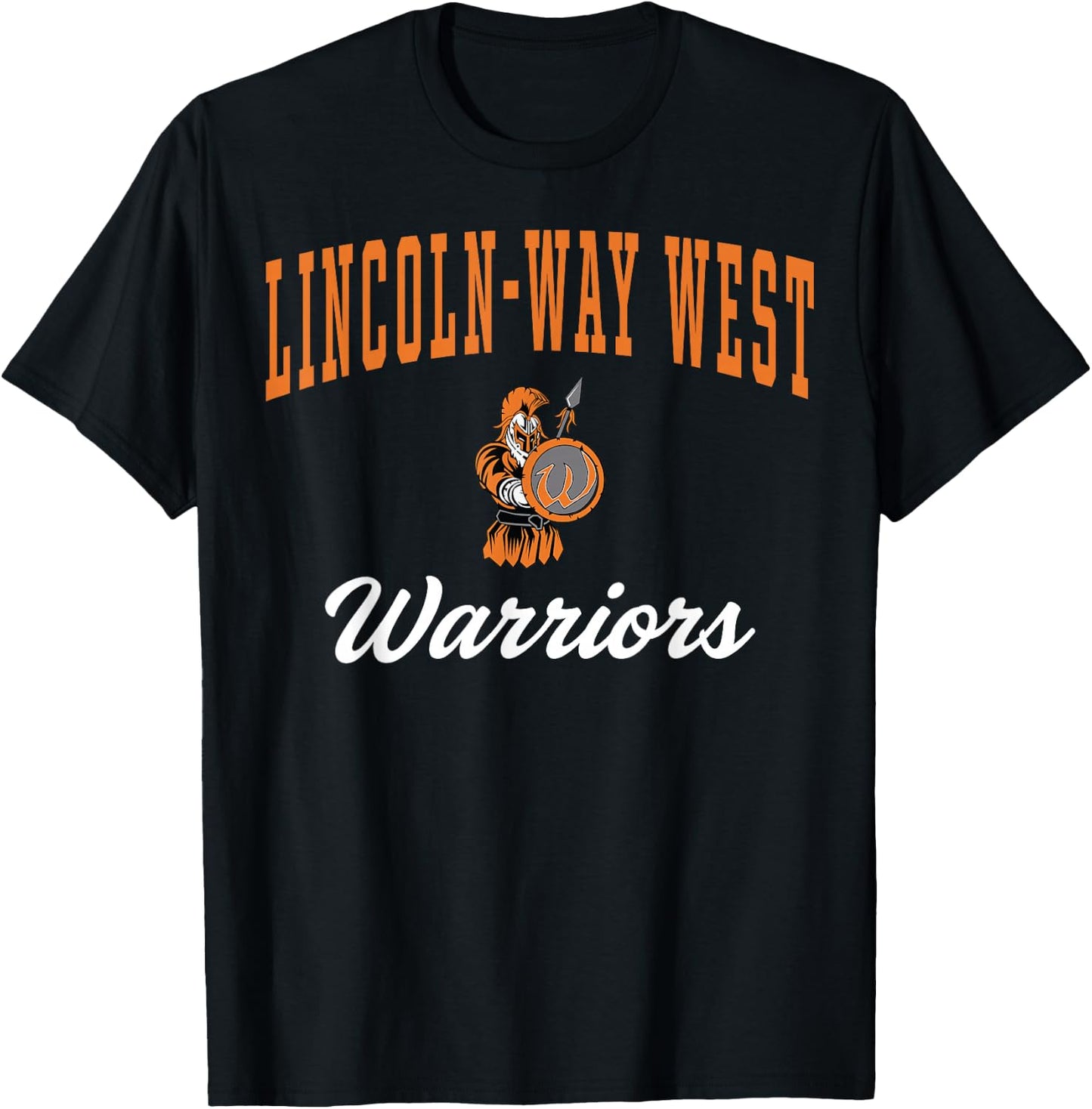 Lincoln-Way West High School Warriors C7 T-Shirt - T-Shirt | Black