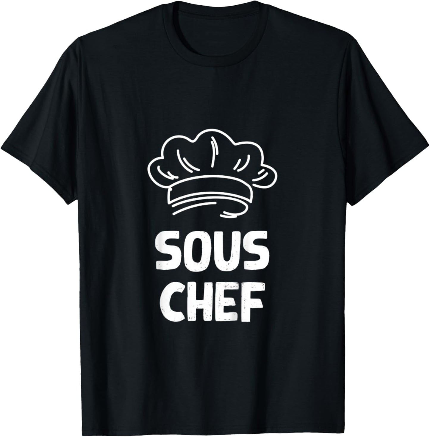 Kids Sous Chef Matching Head Chef Cooking Kitchen Daughter T-Shirt - T-Shirt | Black