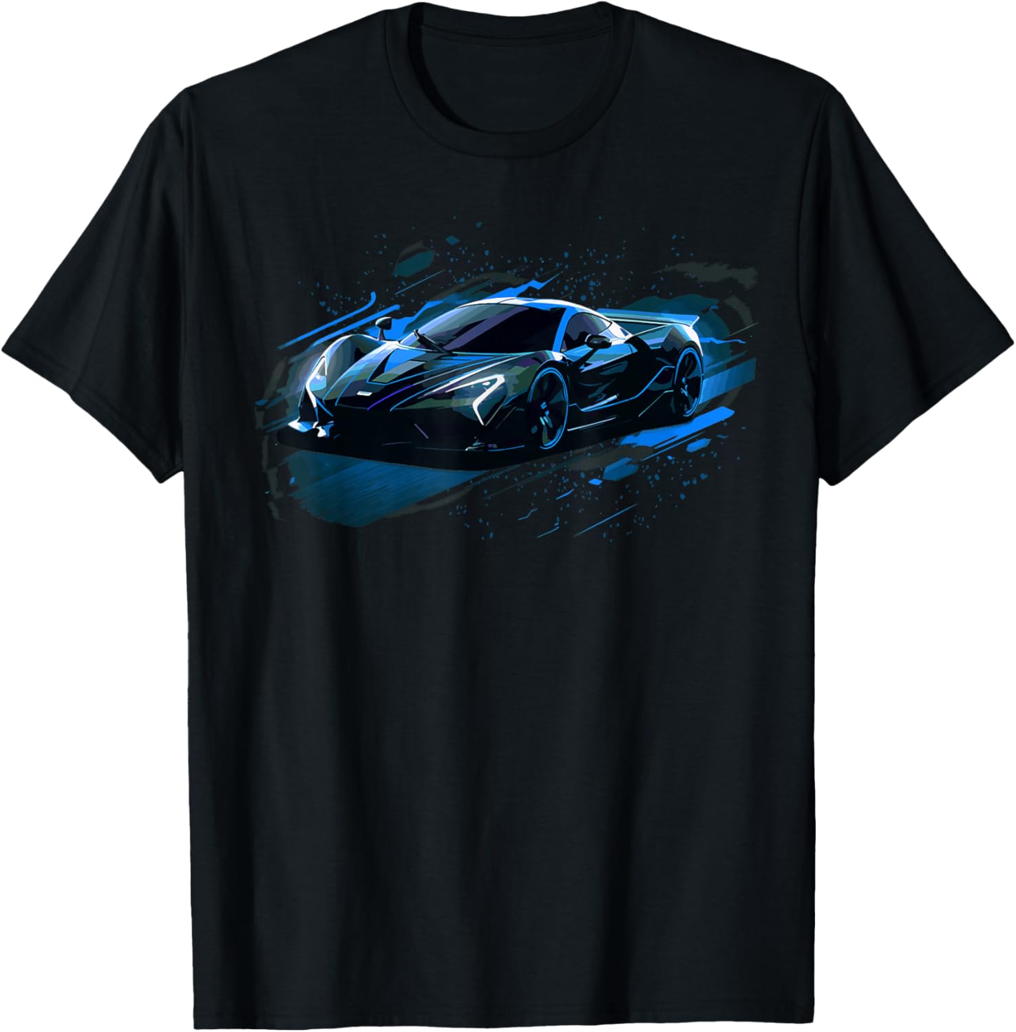 Exotic Concept Sports Car Supercar Luxury Hypercar Graphic T-Shirt - T-Shirt | Black