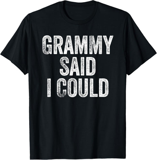 Funny Grandchild Grandson Granddaughter T-Shirt - T-Shirt | Black