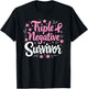 Pink Ribbon Triple Negative Warrior Breast Cancer Survivor T-Shirt - T-Shirt | Black