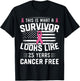 Breast Cancer 25 Years Survivor Of Being Breast Cancer Free T-Shirt - T-Shirt | Black