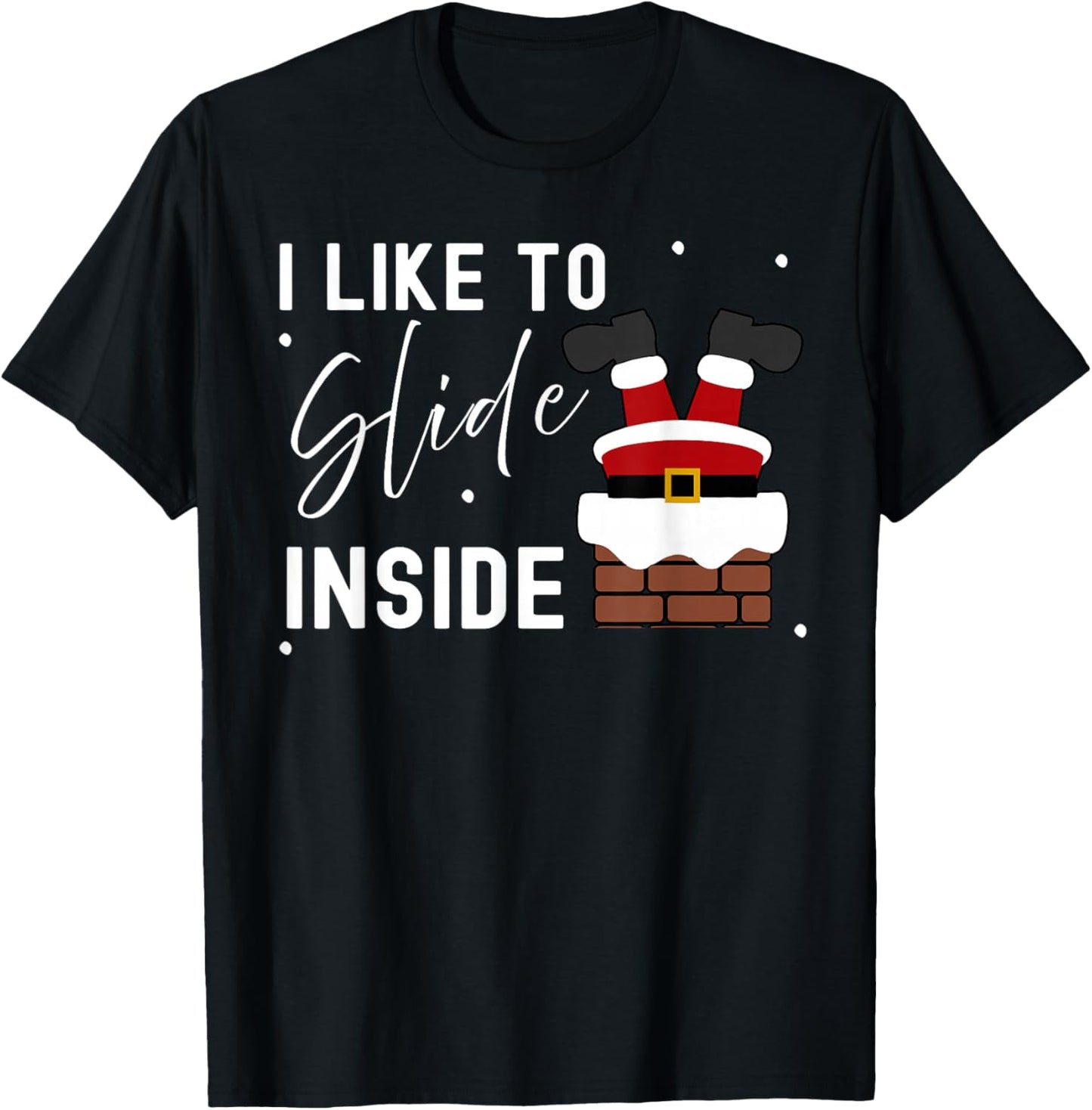 I Like to Slide Inside I Like to Ride On Top Couple Matching T-Shirt - T-Shirt | Black