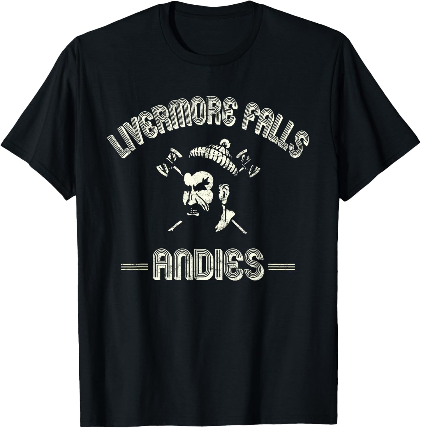 Livermore Falls Andies - (Reliced Vintage) LFHS, Maine T-Shirt - T-Shirt | Black