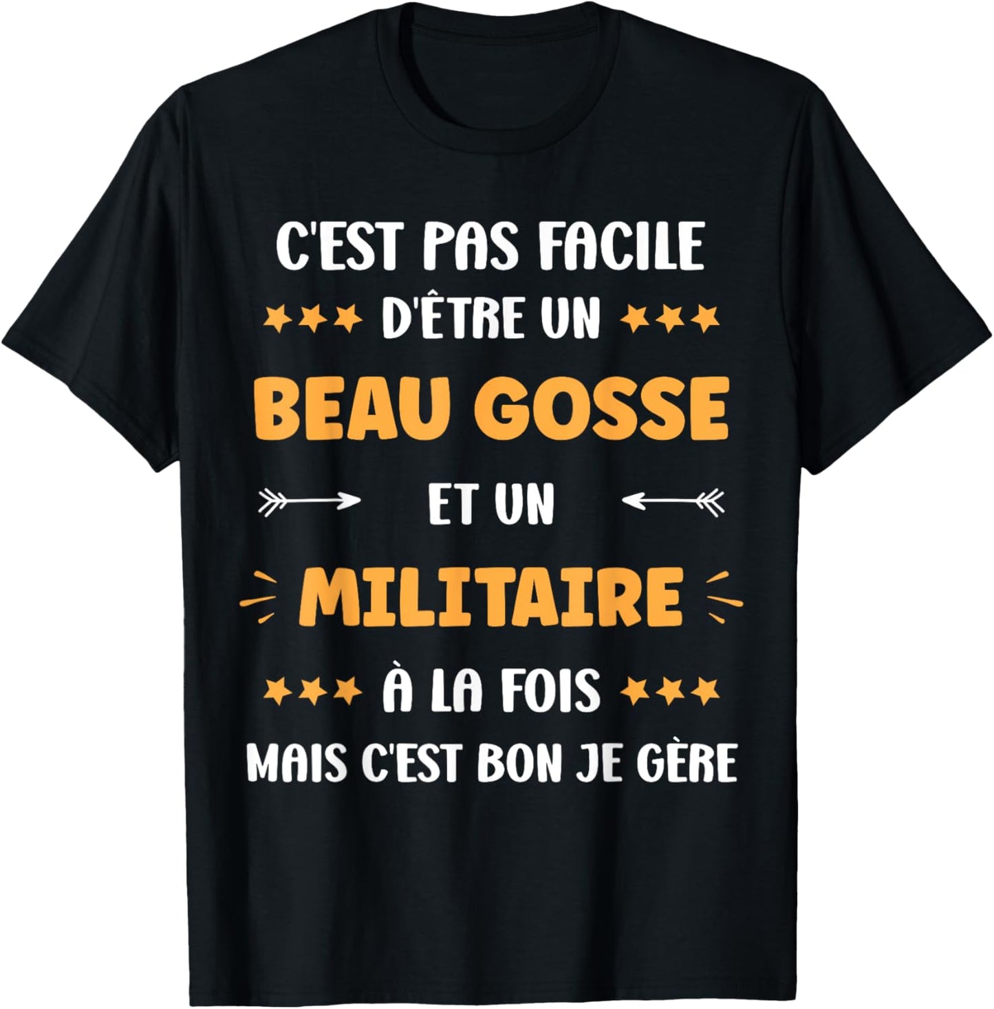 Start Craft Super Military Humor Handsome Kid Military , Black, S T-Shirt - T-Shirt | Black