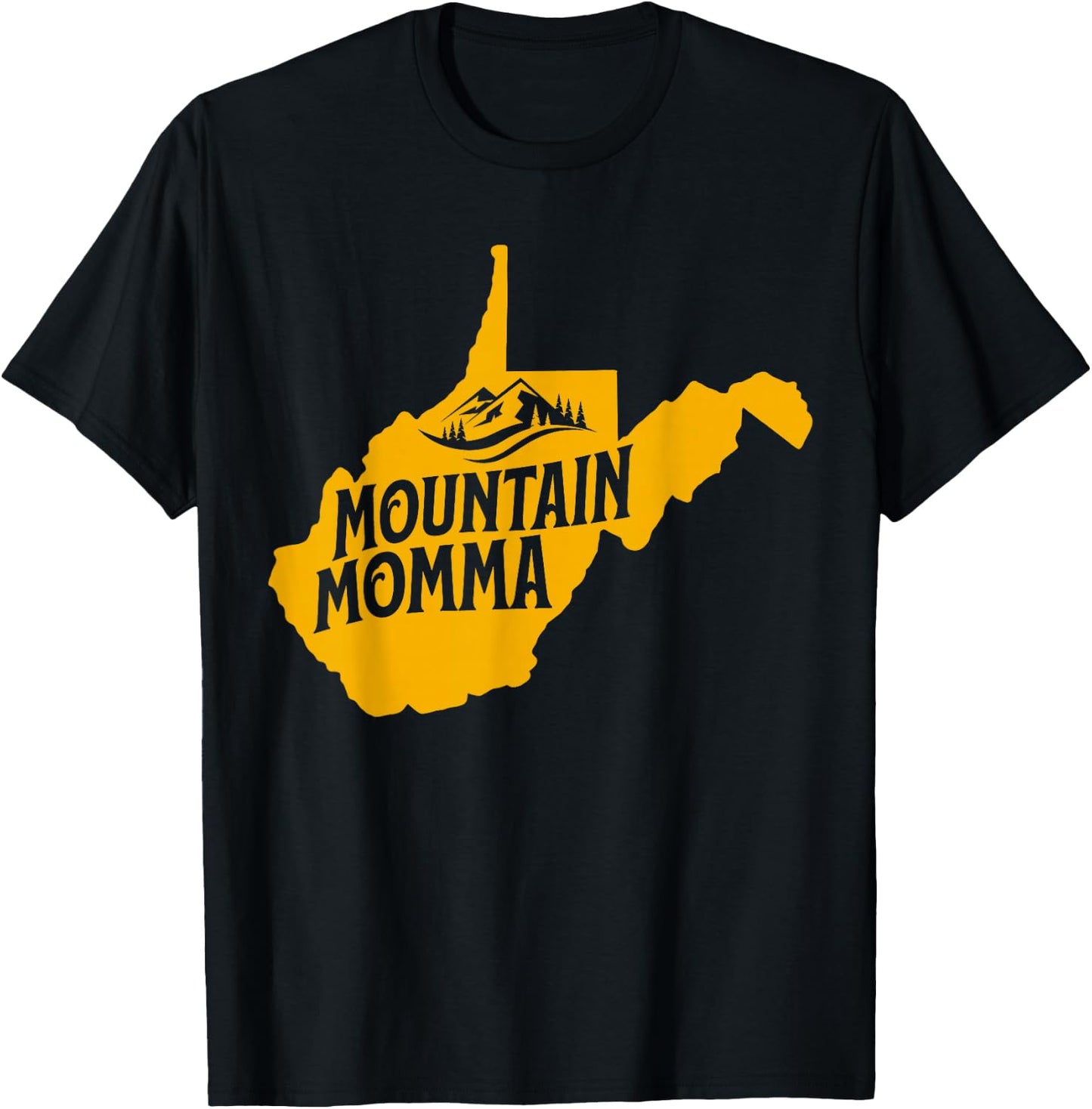 West Virginia Map 304 Home T-Shirt - T-Shirt | Black