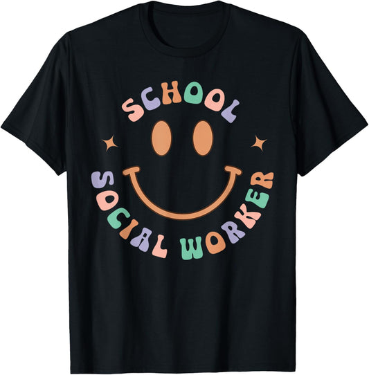 School Social Worker Social Work Month T-Shirt - T-Shirt | Black