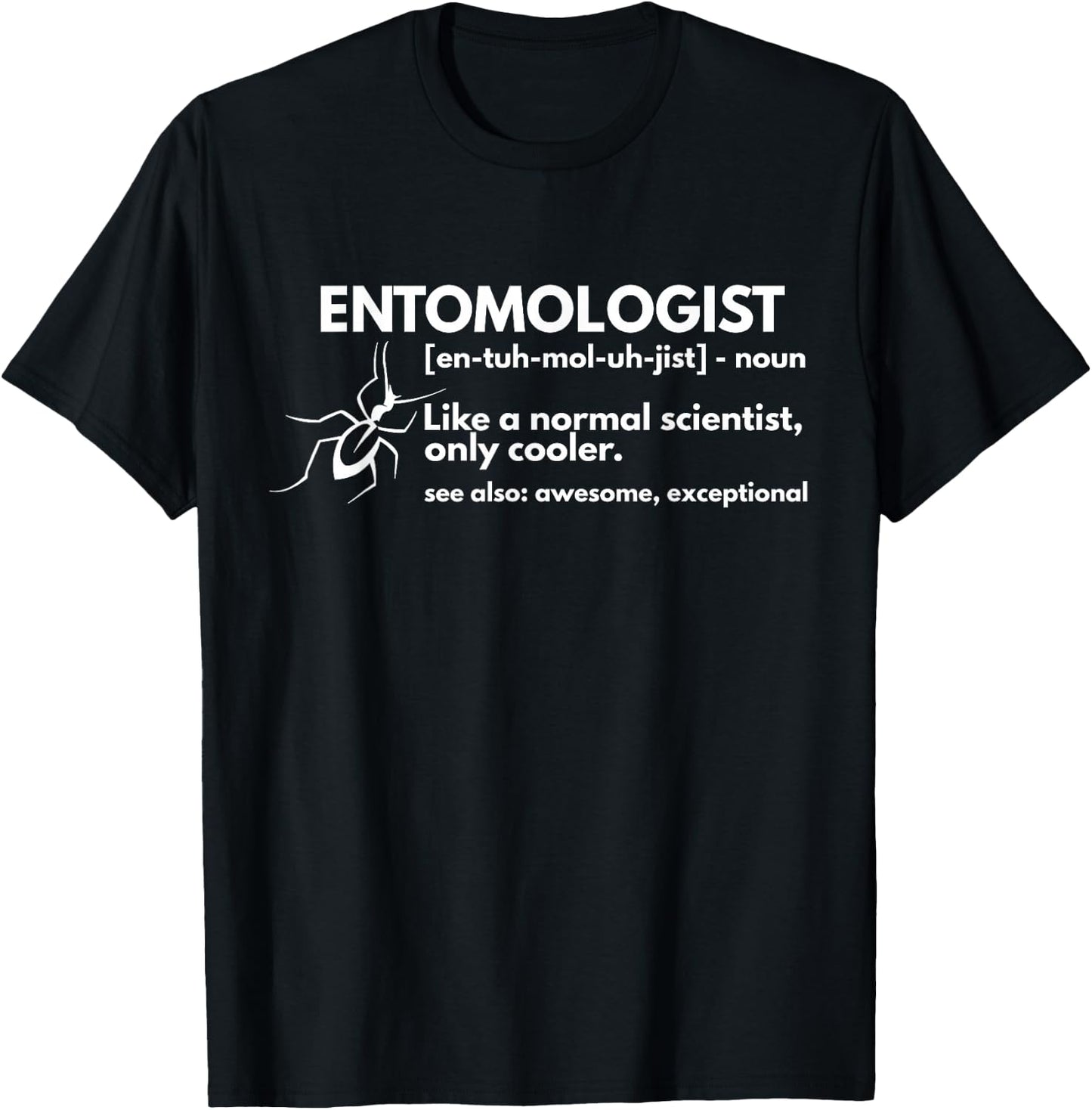 Entomologist Definition Funny Entomology Science Gift T-Shirt - T-Shirt | Black