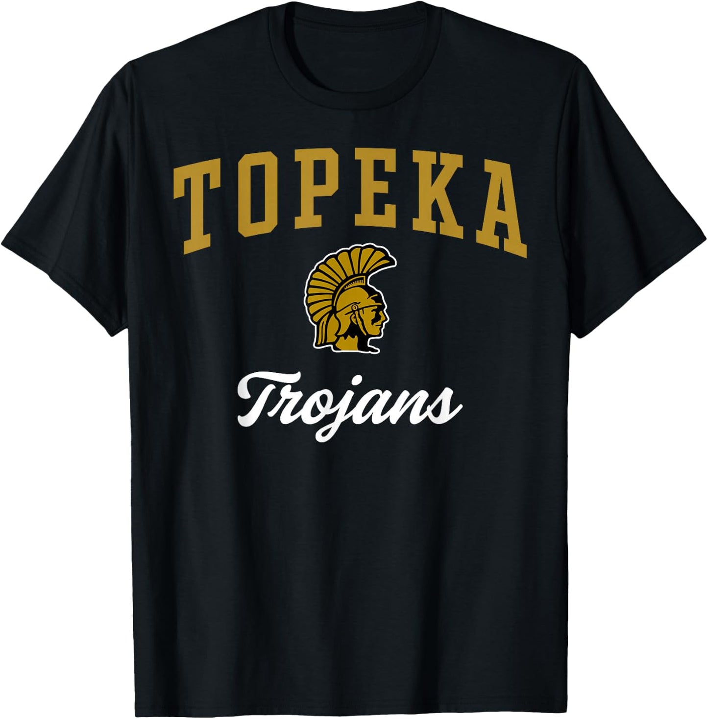 Topeka High School Trojans C3 T-Shirt - T-Shirt | Black
