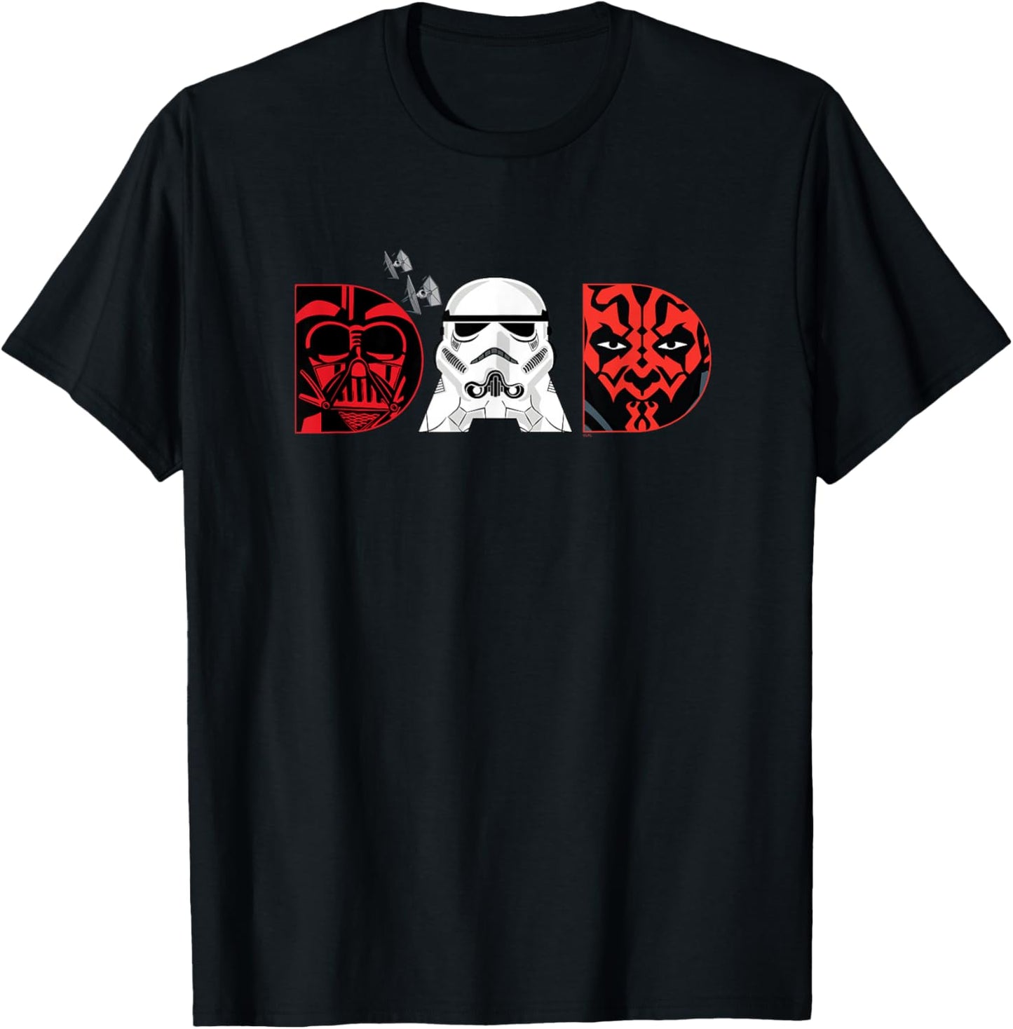 Star Wars Darth Vader Darth Maul Dad Father’s Day Birthday T-Shirt - T-Shirt | Black
