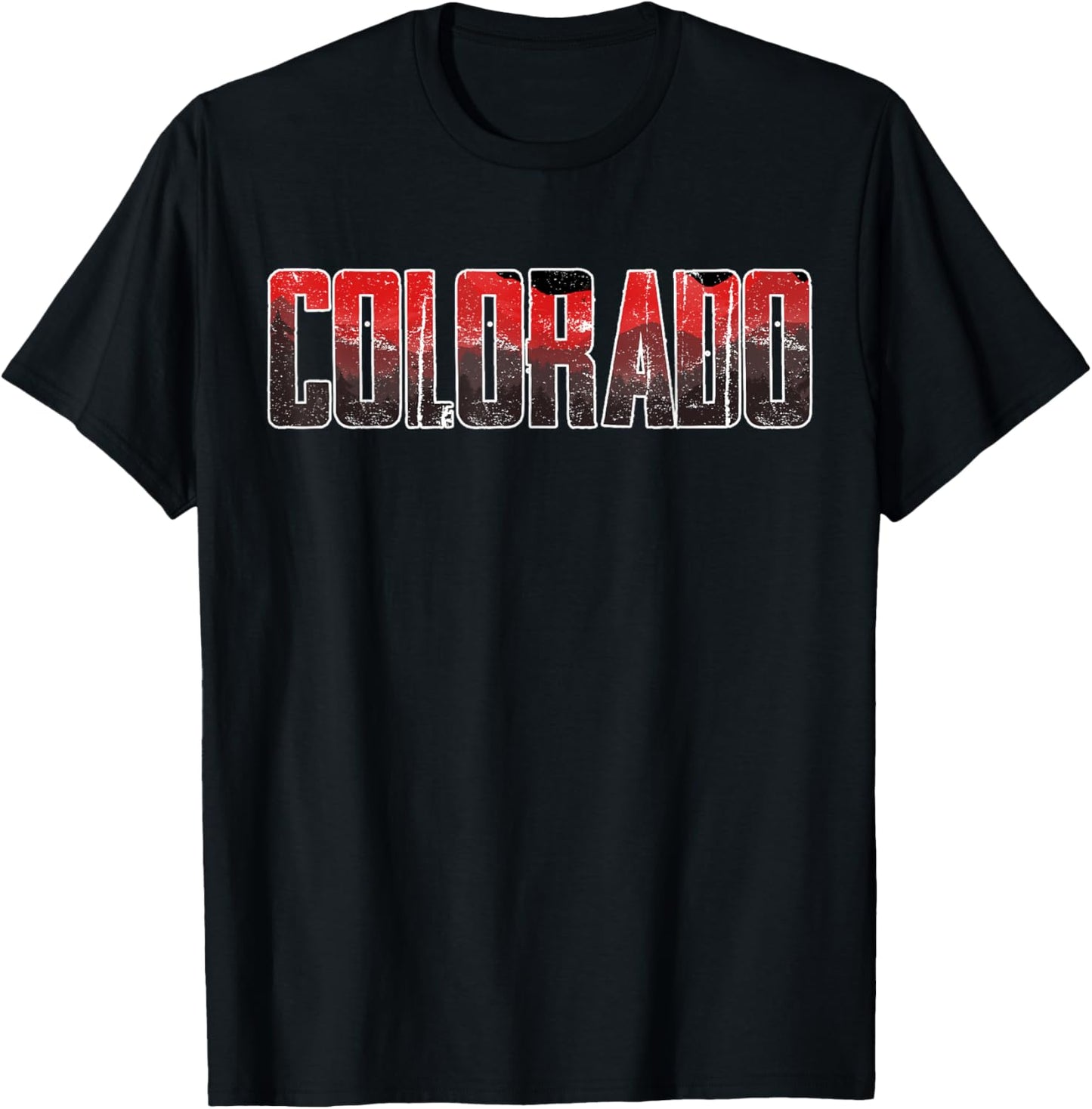 Colorado Mountains Nature Retro Landscape Adventure T-Shirt - T-Shirt | Black