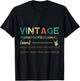 Vintage Paraprofessional (noun) Funny quote design T-Shirt - T-Shirt | Black
