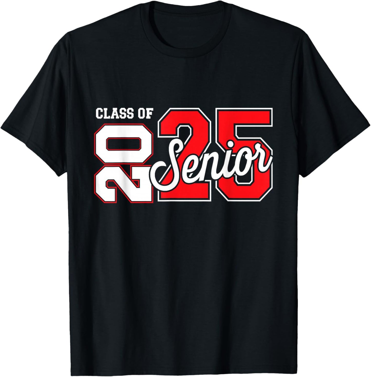 Class of 2025 senior graduate for college graduation year T-Shirt - T-Shirt | Black