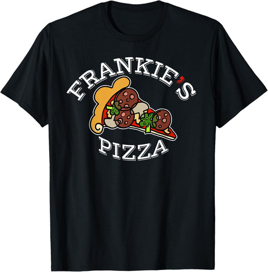 Frankies Pizza - Best Classic Italian Pizzeria T-Shirt - T-Shirt | Black
