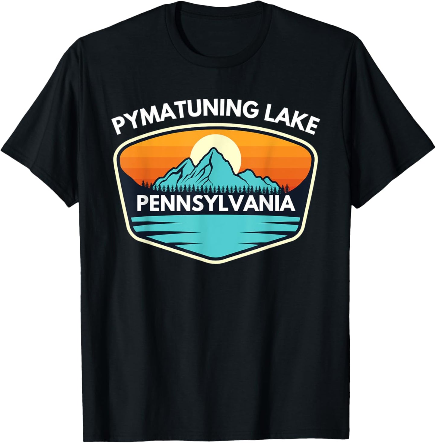Pymatuning Lake Pennsylvania Trip Summer Fishing Camping Men Women Kids T-Shirt - T-Shirt | Black