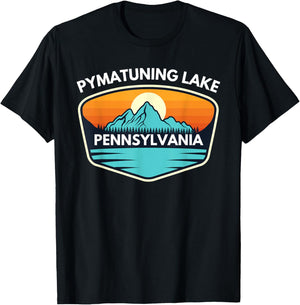 Pymatuning Lake Pennsylvania Trip Summer Fishing Camping Men Women Kids T-Shirt - T-Shirt | Black
