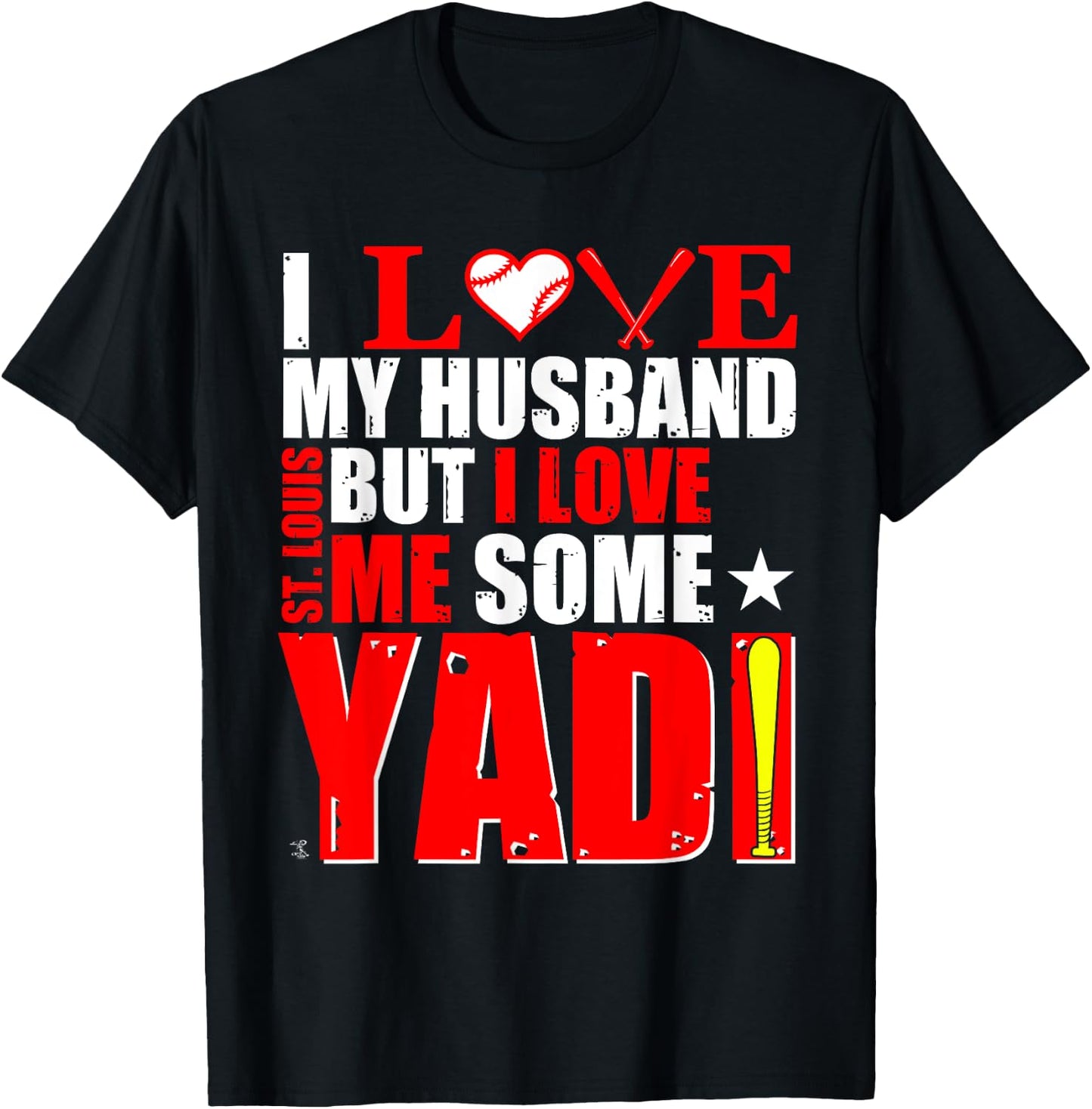 Yadier Molina I Love My Husband, But... - Apparel T-Shirt - T-Shirt | Black