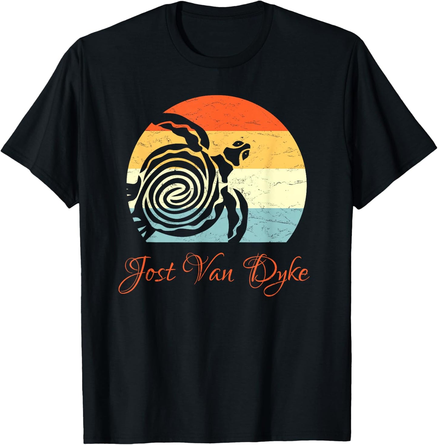 Jost-Van-Dyke, BVI Caribbean Sea Turtle Vacation T-Shirt - T-Shirt | Black