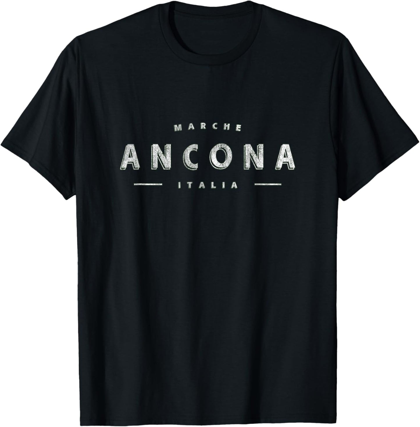 Ancona Marche Italy - Ancona Marche Italia T-Shirt - T-Shirt | Black