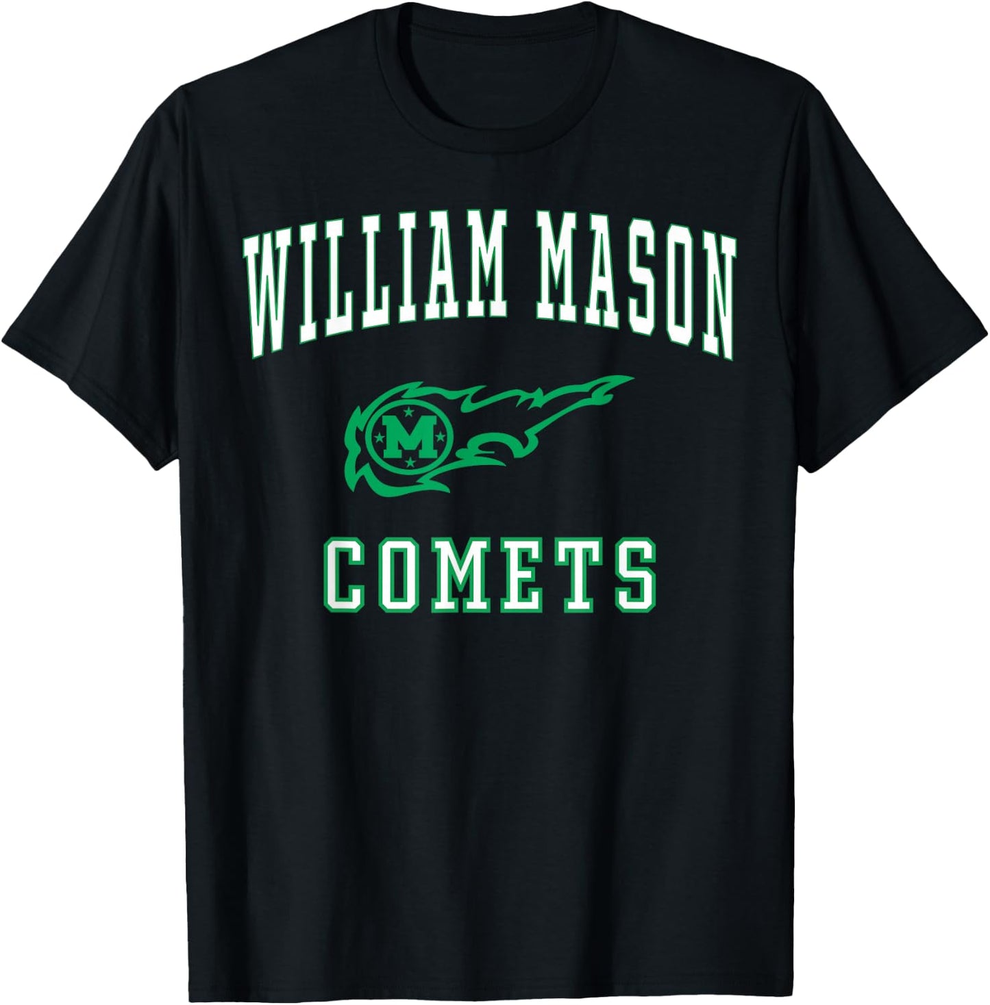 William Mason High School Comets C1 T-Shirt - T-Shirt | Black