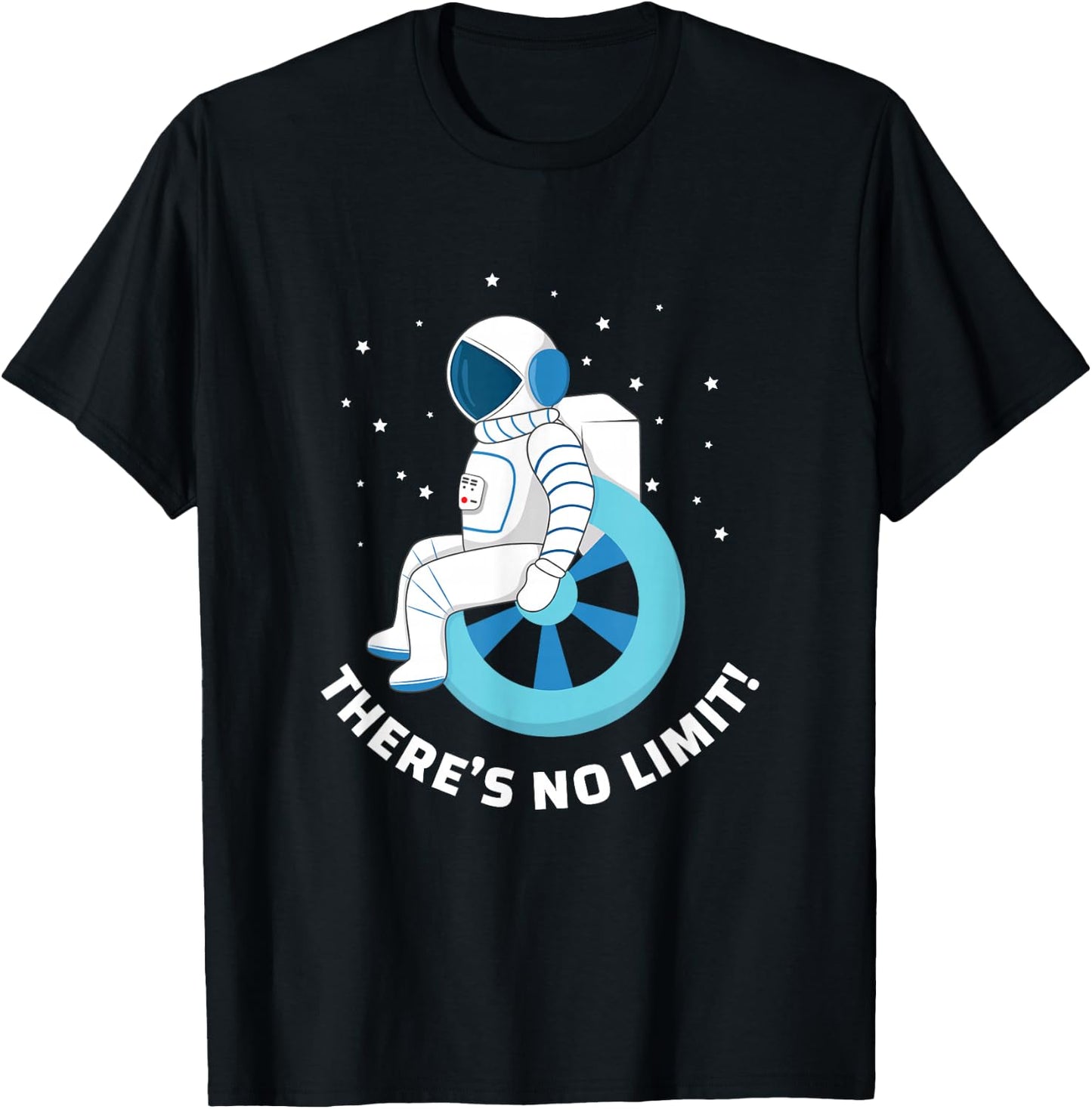 Wheelchair User Design I Motivation and Support T-Shirt - T-Shirt | Black