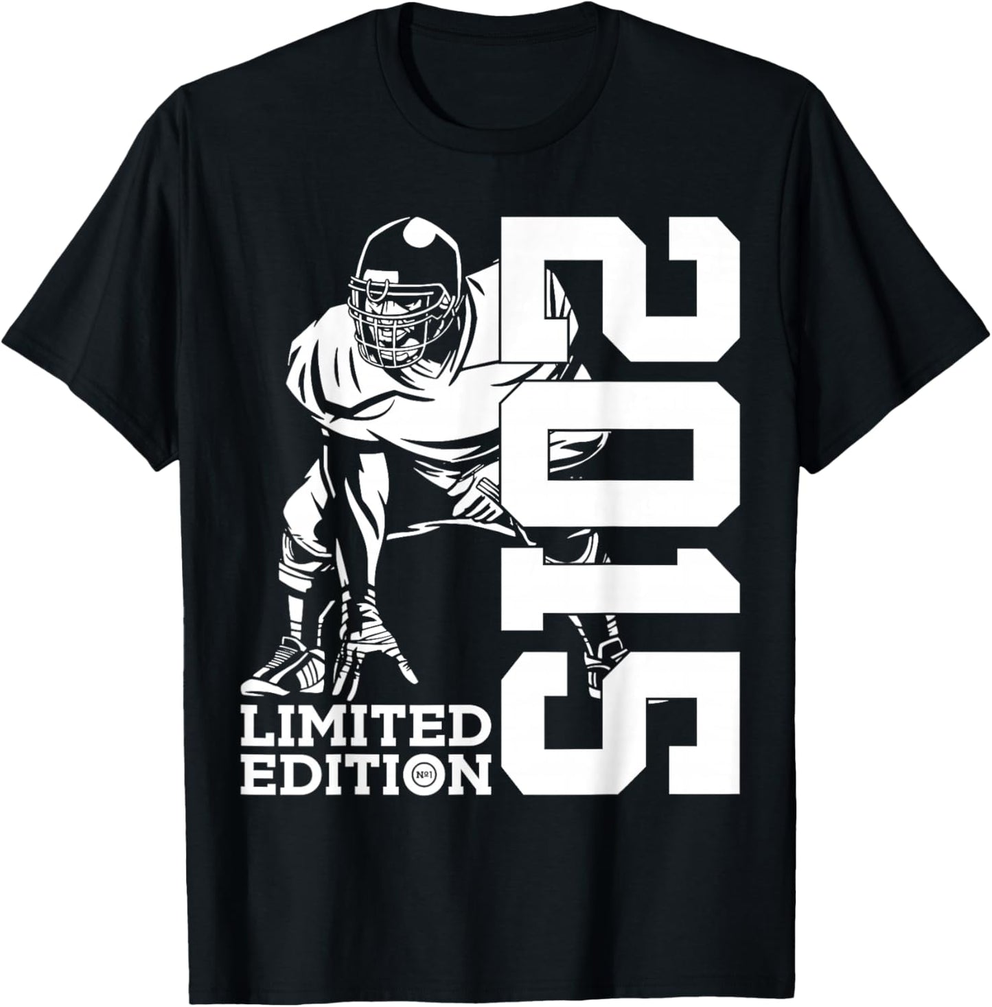 JAHRGANG 2015 OUTFIT ZUM 10. GEBURTSTAG 10th Birthday Football Limited Edition 2015 Football T-Shirt - T-Shirt | Black