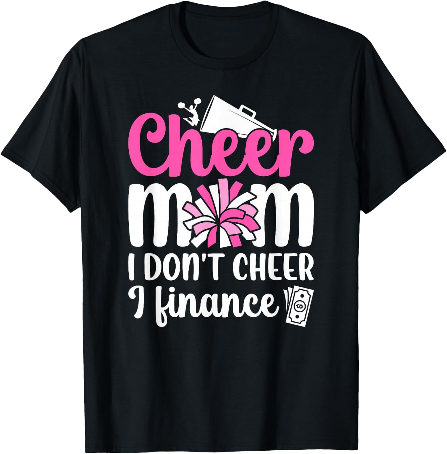 Cheer Mom Funny Mom Of A Cheerleader Mama Cheerleading Mom T-Shirt - T-Shirt | Black