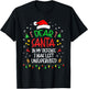 Dear Santa In My Defense I Was Left Unsupervised Christmas T-Shirt - T-Shirt | Black