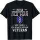 Never Underestimate 8th Infantry Division Veteran Military T-Shirt - T-Shirt | Black