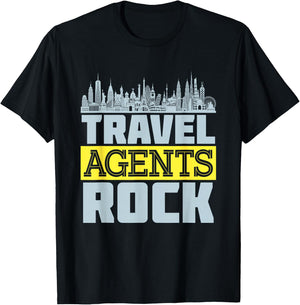Travel Agent Vacation Planning Planner Agency Staff Gifts T-Shirt - T-Shirt | Black
