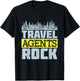 Travel Agent Vacation Planning Planner Agency Staff Gifts T-Shirt - T-Shirt | Black