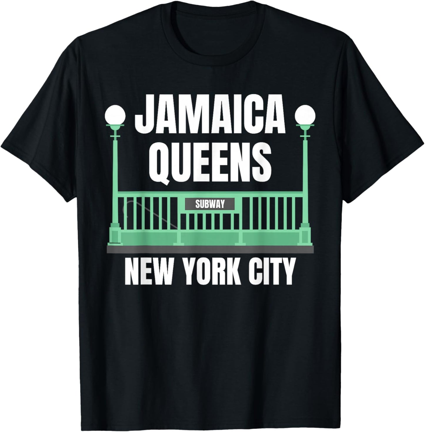 Jamaica Queens New York, NY Jamaica Queens T-Shirt - T-Shirt | Black