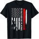 Vintage USA Flag Baseball Player, I'd Rather Be Playing Women Kids Men T-Shirt - T-Shirt | Black