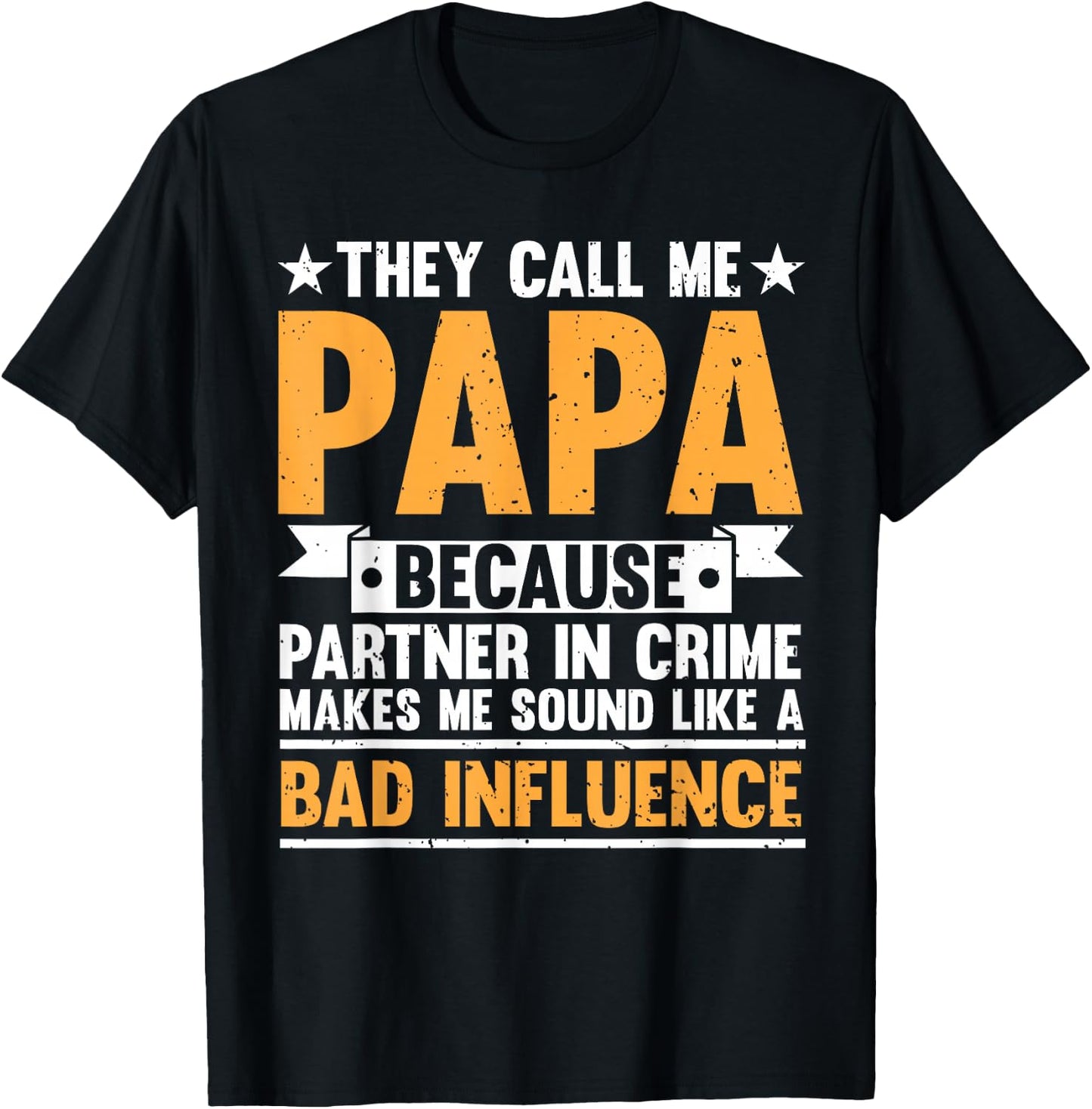 Funny Papa Design For Grandpa Papi Papaw From Grandkids Papa T-Shirt - T-Shirt | Black